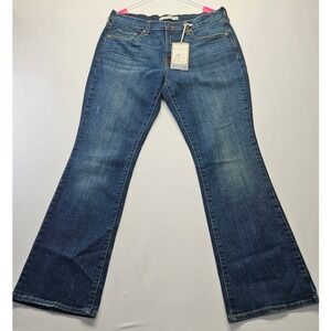 Levis 515 Bootcut Jeans Womens 8 Short Blue Denim Mid Rise Flap Pocket New NWT